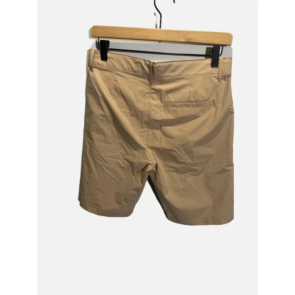 Crewcuts Performance Shorts Boys 16 Tan Khaki Chino School Uniform Preppy Casual